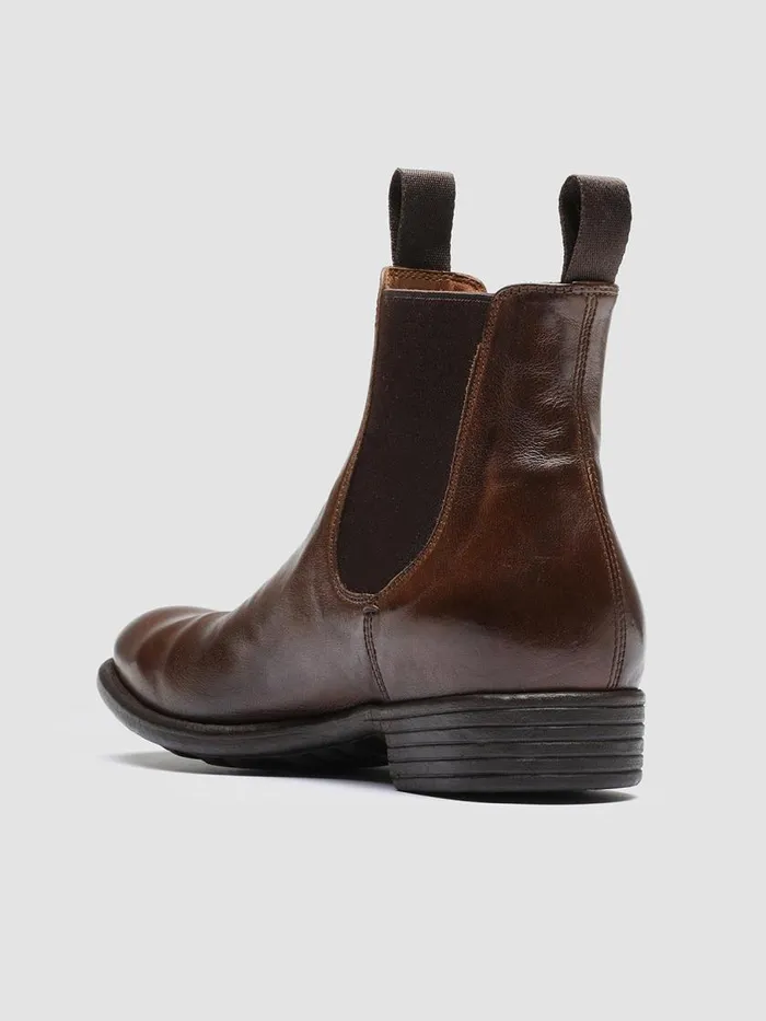 Officine Creative Boots and Booties CALIXTE 004 Cigar Brown Leather Chelsea Boots 8211 Women Officine Creative Boots and Booties CALIXTE 004 Cigar Brown Leather Chelsea Boots 8211 Women