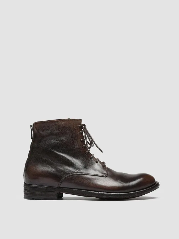 Officine Creative Boots and Booties LEXIKON 123 CaffeT Moro Brown Leather Booties 8211 Women Officine Creative Boots and Booties LEXIKON 123 CaffeT Moro Brown Leather Booties 8211 Women
