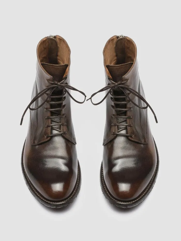 Officine Creative Boots and Booties LEXIKON 123 CaffeT Moro Brown Leather Booties 8211 Women Officine Creative Boots and Booties LEXIKON 123 CaffeT Moro Brown Leather Booties 8211 Women