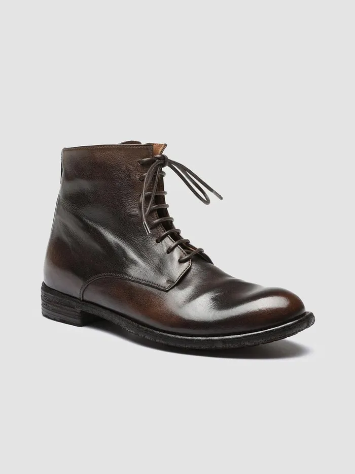 Officine Creative Boots and Booties LEXIKON 123 CaffeT Moro Brown Leather Booties 8211 Women Officine Creative Boots and Booties LEXIKON 123 CaffeT Moro Brown Leather Booties 8211 Women