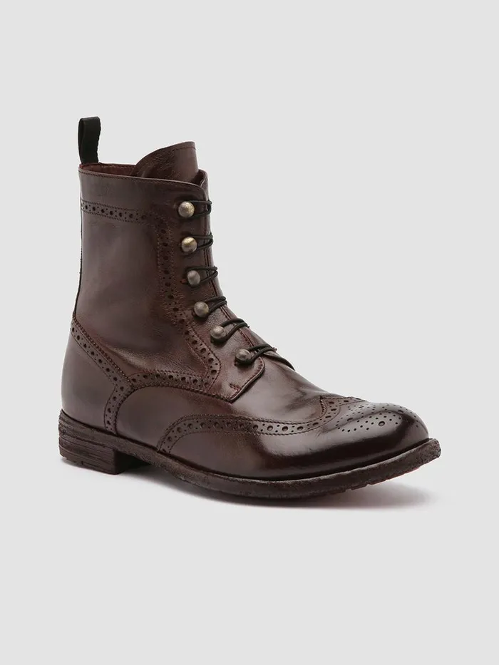 Officine Creative Boots and Booties LEXIKON 131 Otto Burgundy Leather Boots 8211 Women Officine Creative Boots and Booties LEXIKON 131 Otto Burgundy Leather Boots 8211 Women