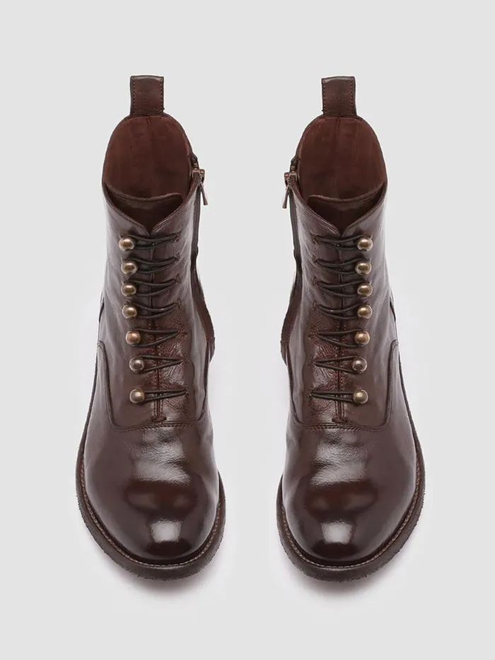 Officine Creative Boots and Booties LISON 036 Otto Burgundy Leather Booties 8211 Women Officine Creative Boots and Booties LISON 036 Otto Burgundy Leather Booties 8211 Women