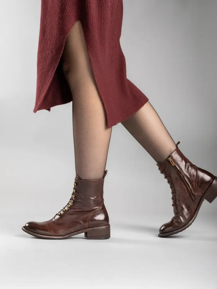 Officine Creative Boots and Booties LISON 036 Otto Burgundy Leather Booties 8211 Women Officine Creative Boots and Booties LISON 036 Otto Burgundy Leather Booties 8211 Women