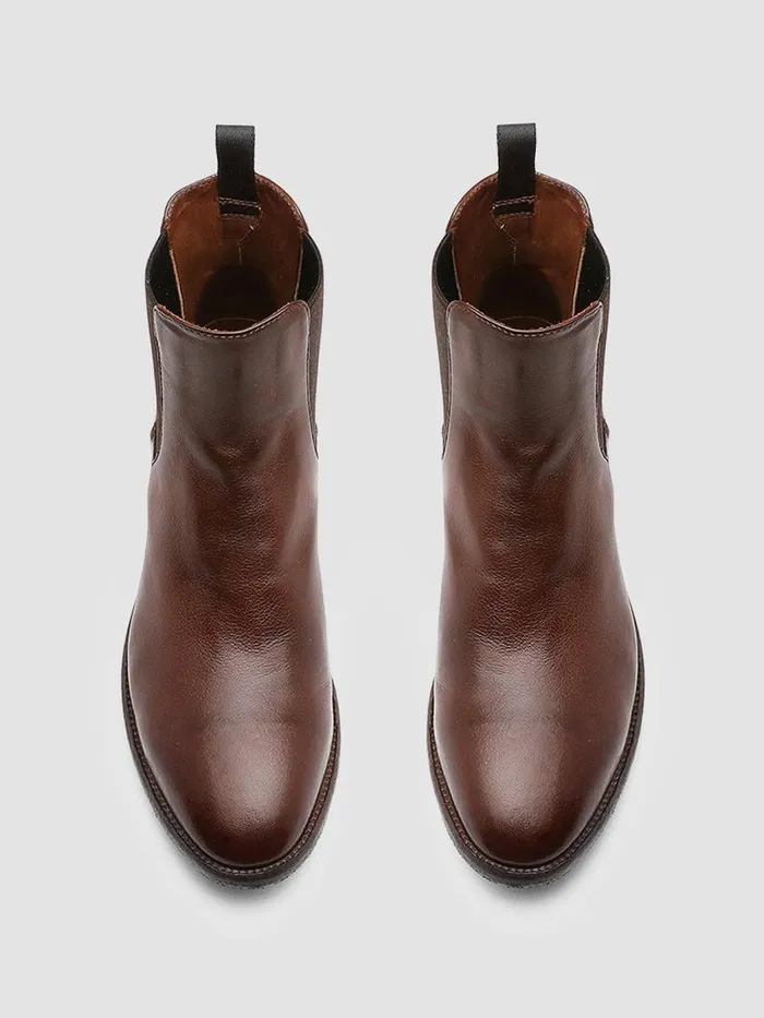 Officine Creative Boots and Booties SELINE 005 Sauvage Brown Leather Chelsea Boots 8211 Women Officine Creative Boots and Booties SELINE 005 Sauvage Brown Leather Chelsea Boots 8211 Women