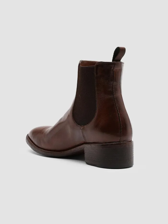 Officine Creative Boots and Booties SELINE 005 Sauvage Brown Leather Chelsea Boots 8211 Women Officine Creative Boots and Booties SELINE 005 Sauvage Brown Leather Chelsea Boots 8211 Women