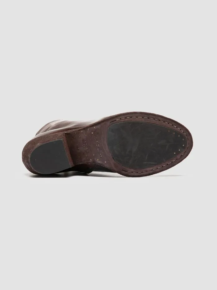 Officine Creative Boots and Booties SHERRY 003 Otto Brown Leather Zip Boots 8211 Women Officine Creative Boots and Booties SHERRY 003 Otto Brown Leather Zip Boots 8211 Women