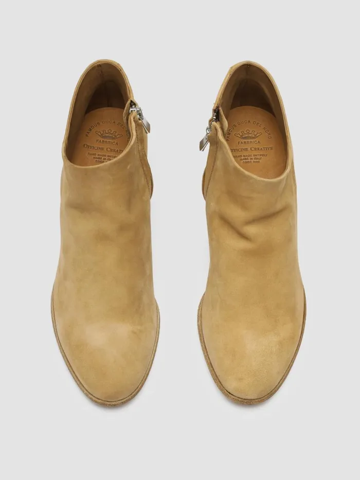 Officine Creative Boots and Booties SHIRLEE 002 Almond Brown Suede Ankle Boots 8211 Women Officine Creative Boots and Booties SHIRLEE 002 Almond Brown Suede Ankle Boots 8211 Women