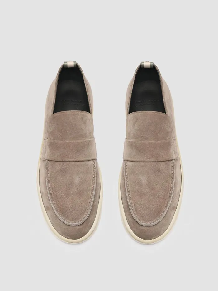 Officine Creative Loafers BUG 001 Otter Grey Suede Penny Loafers 8211 Men