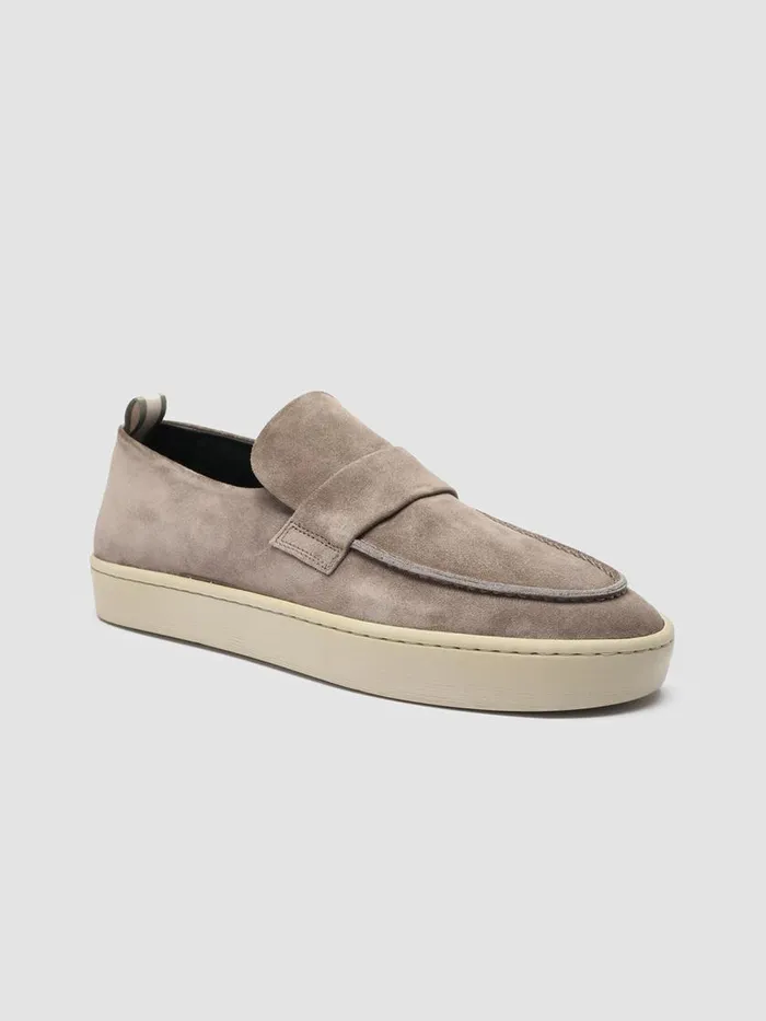 Officine Creative Loafers BUG 001 Otter Grey Suede Penny Loafers 8211 Men
