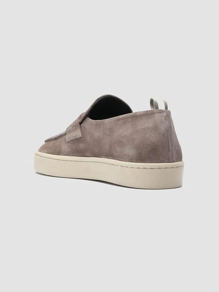 Officine Creative Loafers BUG 001 Otter Grey Suede Penny Loafers 8211 Men