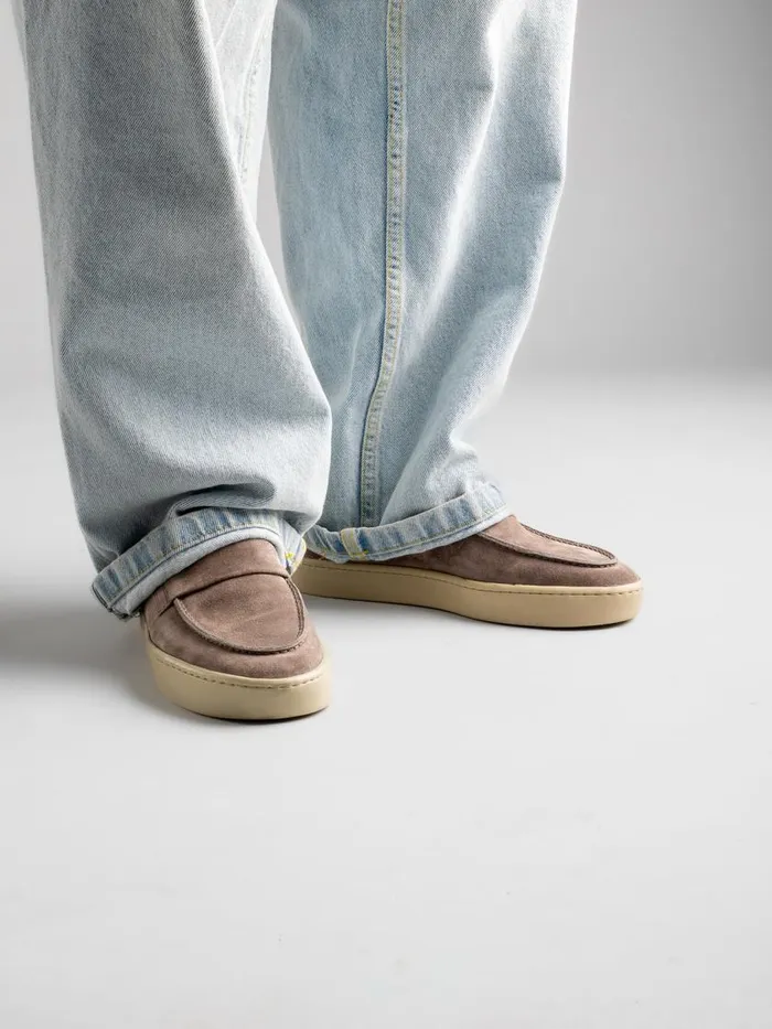 Officine Creative Loafers BUG 001 Otter Grey Suede Penny Loafers 8211 Men