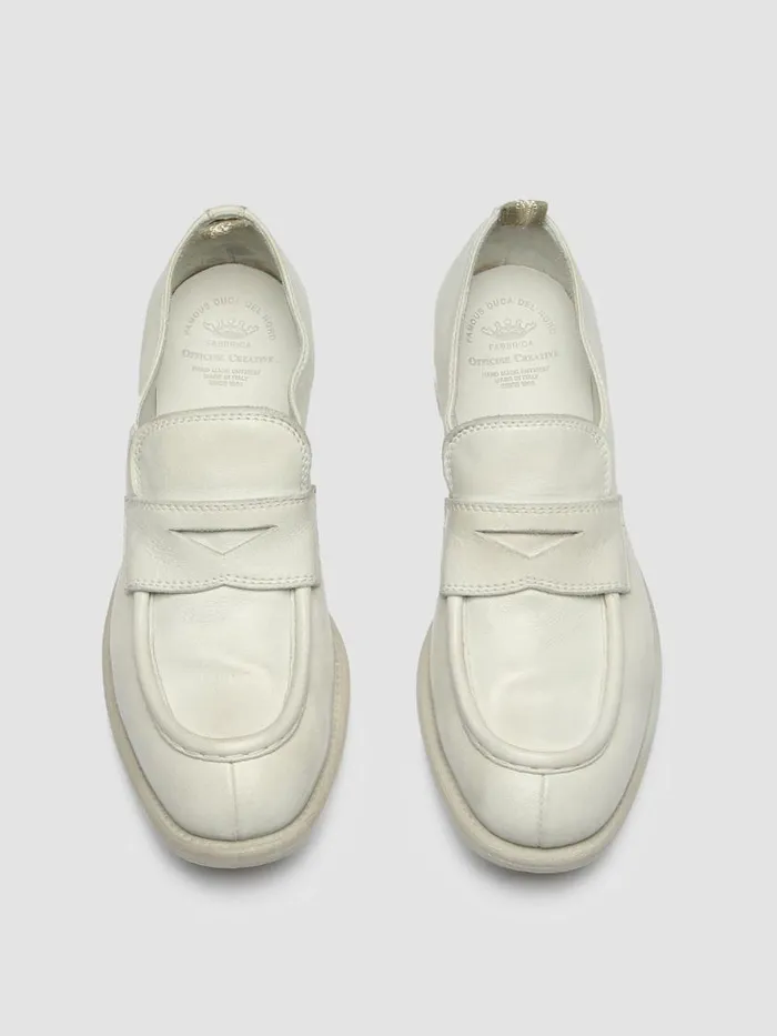 Officine Creative Loafers CALIXTE 020 Vapore White Leather Loafers 8211 Women Officine Creative Loafers CALIXTE 020 Vapore White Leather Loafers 8211 Women