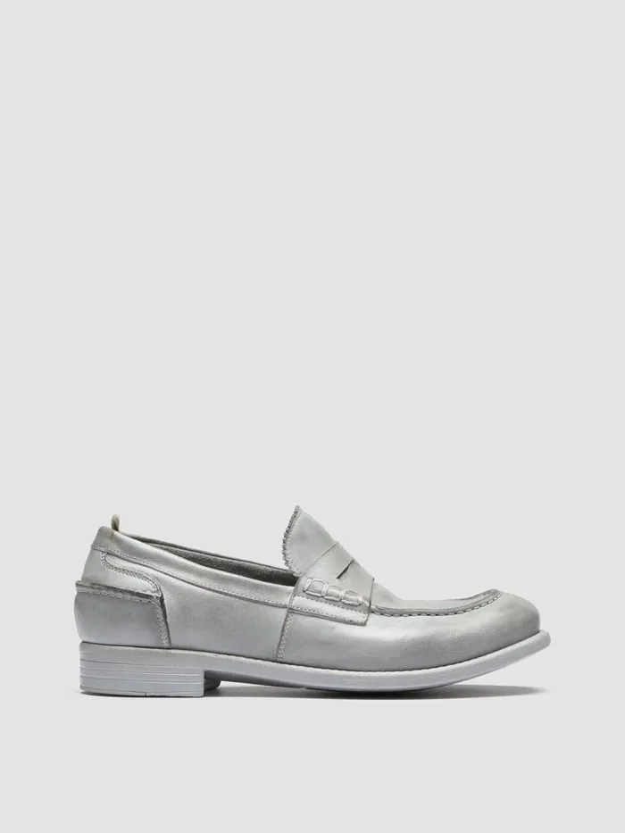 Officine Creative Loafers CALIXTE 042 Grey Leather Penny Loafers 8211 Women