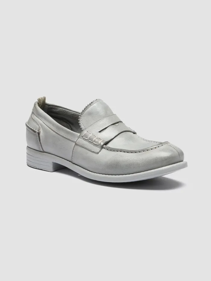 Officine Creative Loafers CALIXTE 042 Grey Leather Penny Loafers 8211 Women