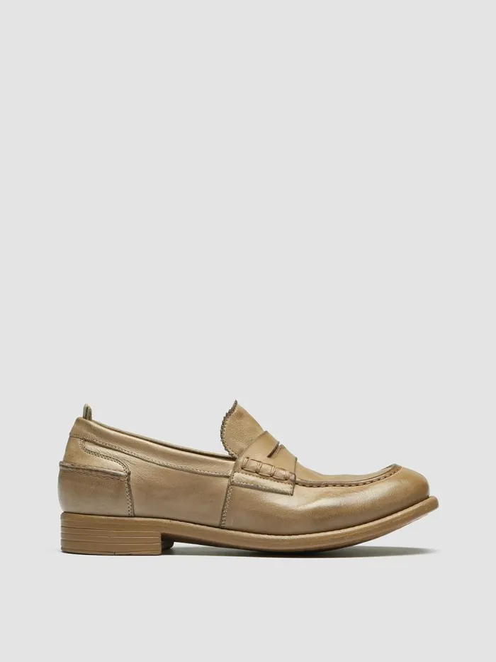 Officine Creative Loafers CALIXTE 042 Taupe Taupe Leather Penny Loafers 8211 Women Officine Creative Loafers CALIXTE 042 Taupe Taupe Leather Penny Loafers 8211 Women