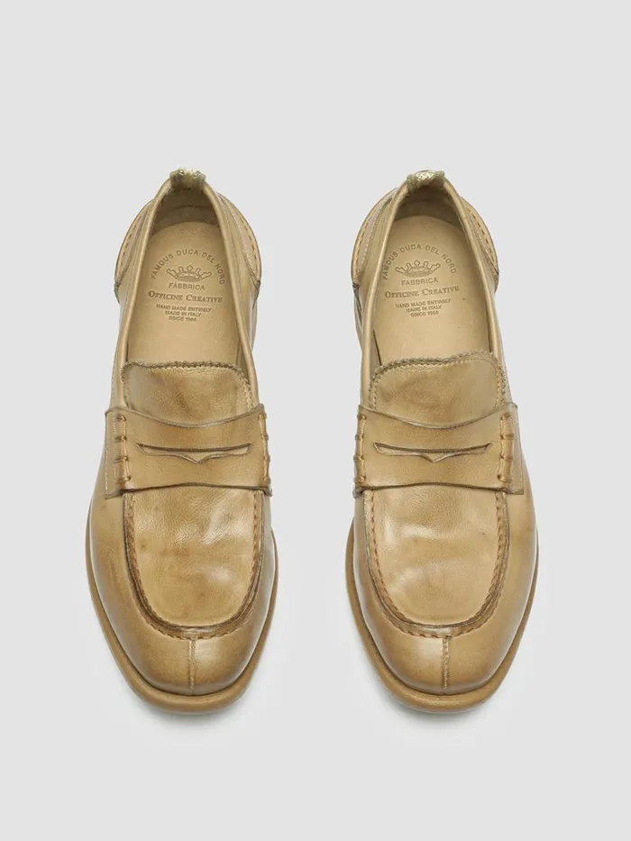 Officine Creative Loafers CALIXTE 042 Taupe Taupe Leather Penny Loafers 8211 Women Officine Creative Loafers CALIXTE 042 Taupe Taupe Leather Penny Loafers 8211 Women
