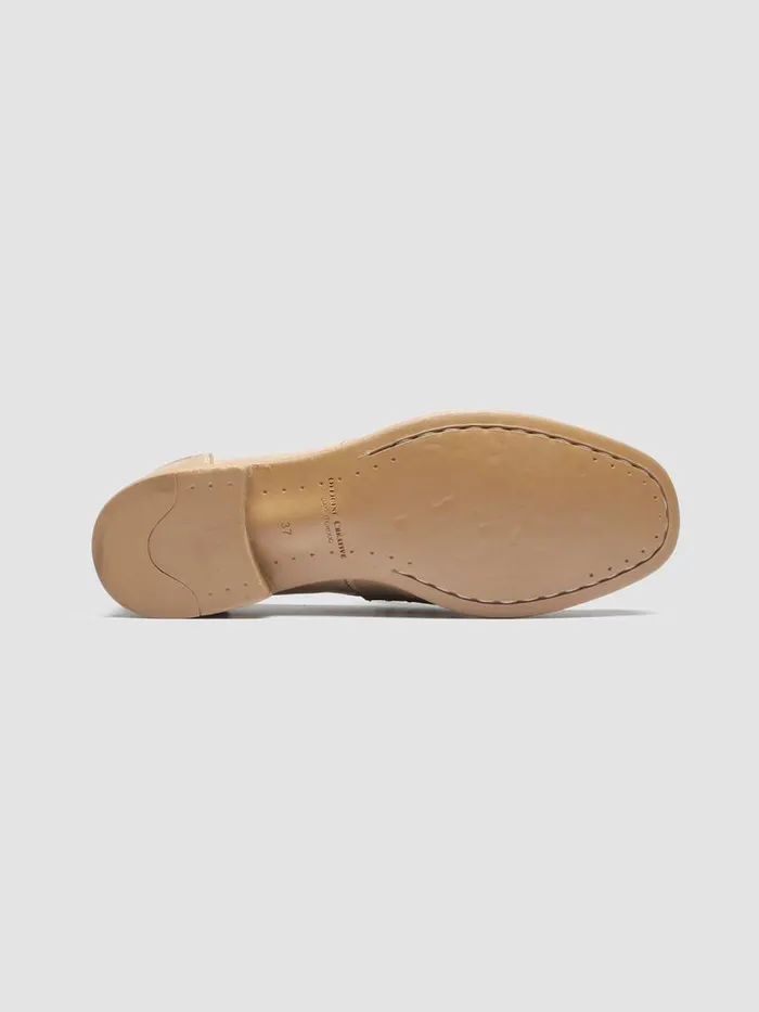 Officine Creative Loafers CALIXTE 042 Taupe Taupe Leather Penny Loafers 8211 Women Officine Creative Loafers CALIXTE 042 Taupe Taupe Leather Penny Loafers 8211 Women