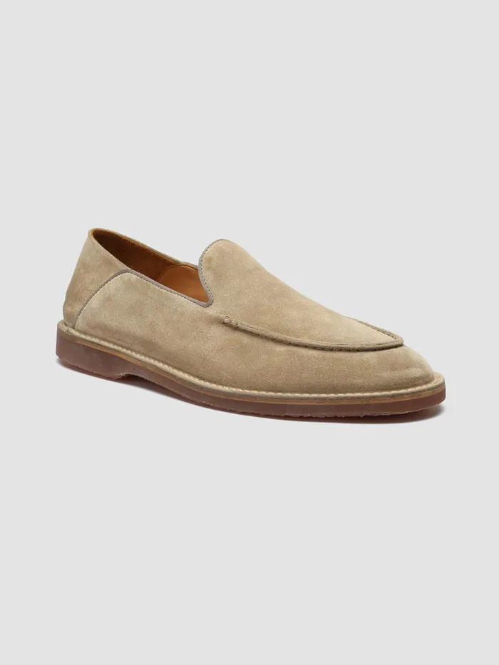 Officine Creative Loafers KENT 007Sughero Brown Suede Loafers 8211 Men