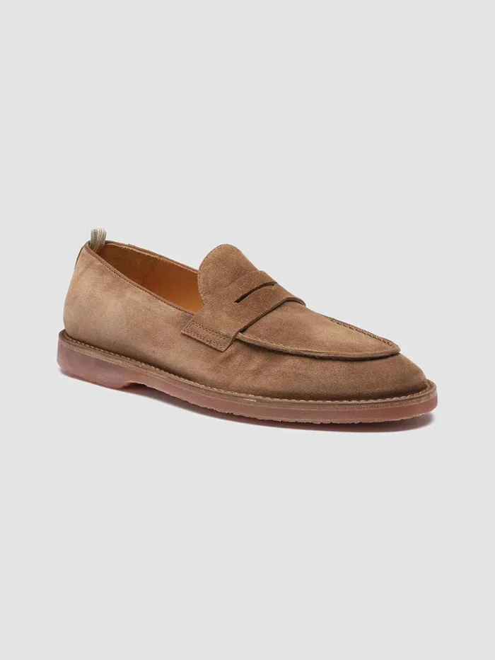 Officine Creative Loafers KENT 008 Sigaro Brown Suede Loafers 8211 Men
