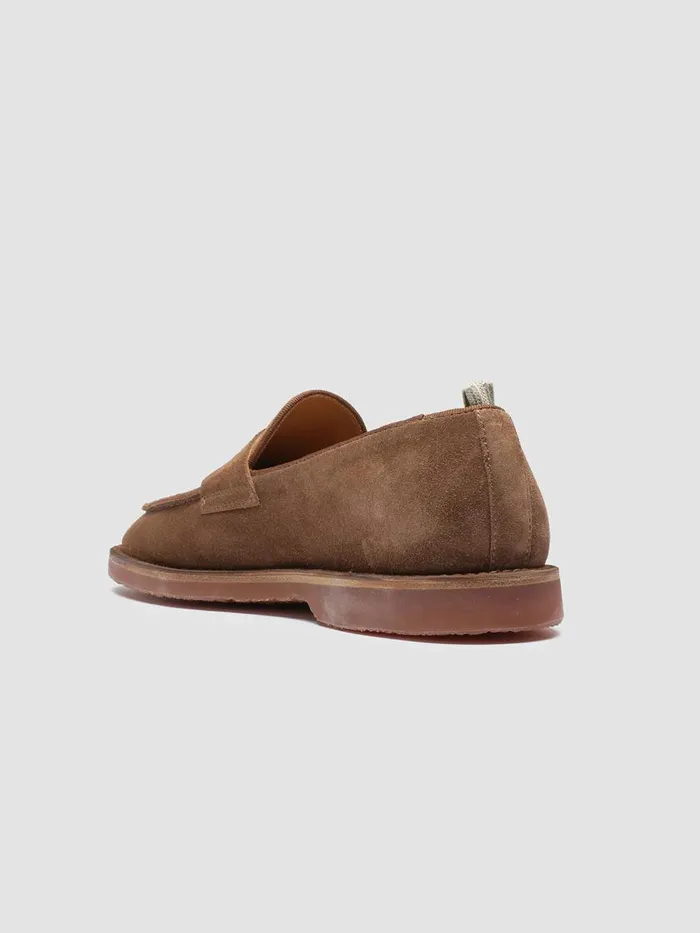 Officine Creative Loafers KENT 008 Sigaro Brown Suede Loafers 8211 Men