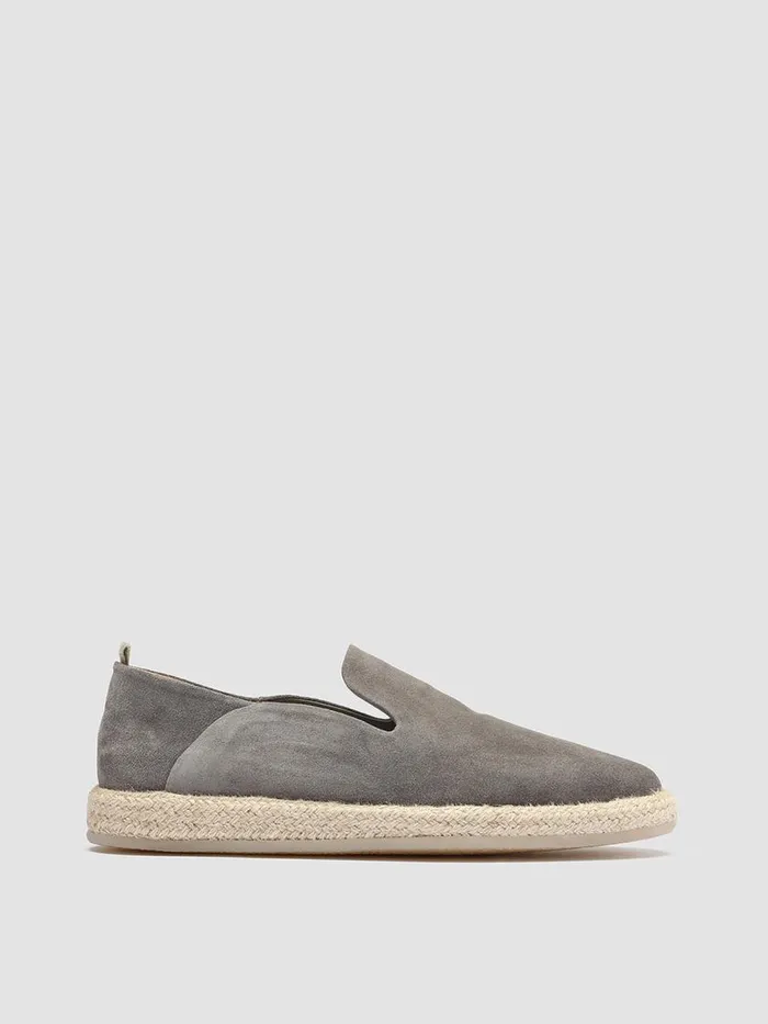 Officine Creative Loafers ROPED 002 Nebbia White Suede Slip Ons 8211 Men