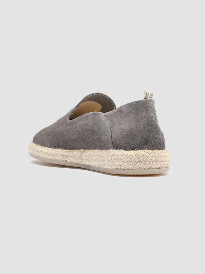Officine Creative Loafers ROPED 002 Nebbia White Suede Slip Ons 8211 Men