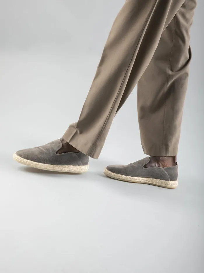 Officine Creative Loafers ROPED 002 Nebbia White Suede Slip Ons 8211 Men