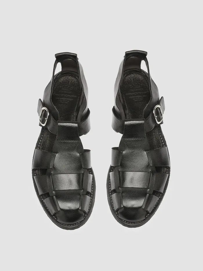Officine Creative Sandals LEXIKON 536 Nero Black Leather Sandals 8211 Women