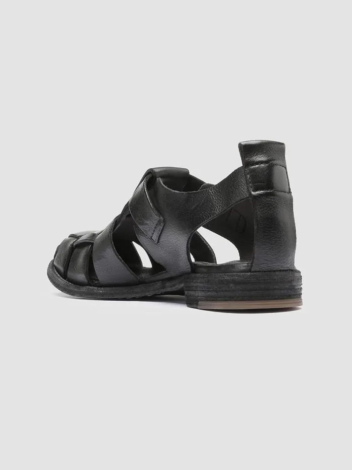Officine Creative Sandals LEXIKON 536 Nero Black Leather Sandals 8211 Women