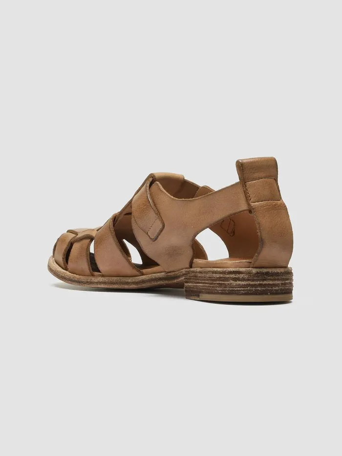 Officine Creative Sandals LEXIKON 536 Sughero Brown Leather Sandals 8211 Women Officine Creative Sandals LEXIKON 536 Sughero Brown Leather Sandals 8211 Women