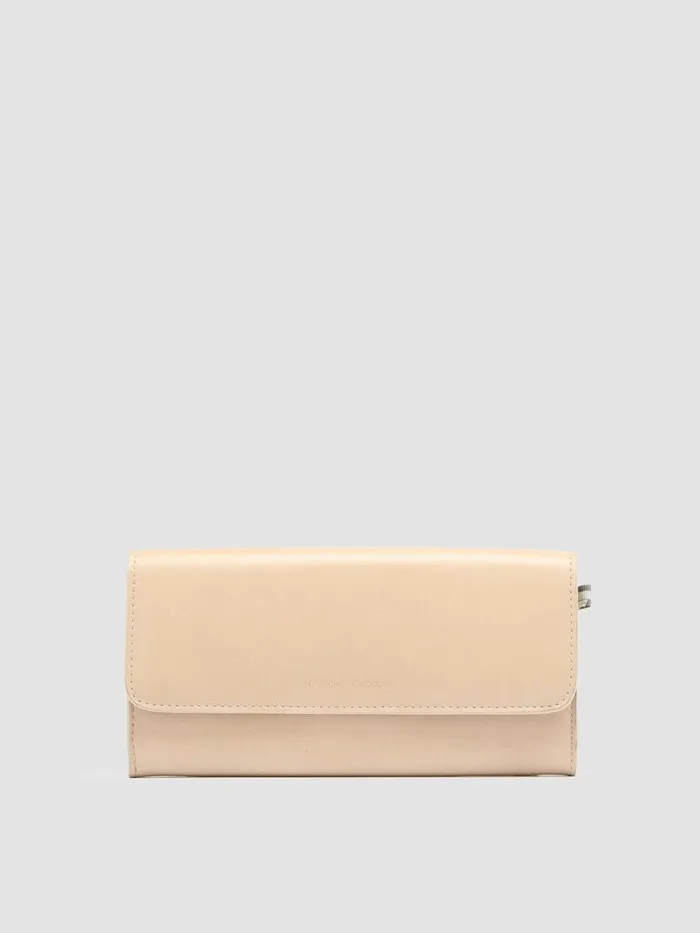Officine Creative Wallets POCHE 09 Oat Milk Ivory Nappa Leather Wallet 8211 Women