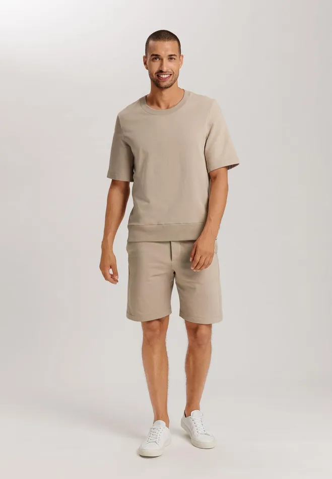 Organic Cotton Drawstring Shorts Savanna Men HANRO Bottoms