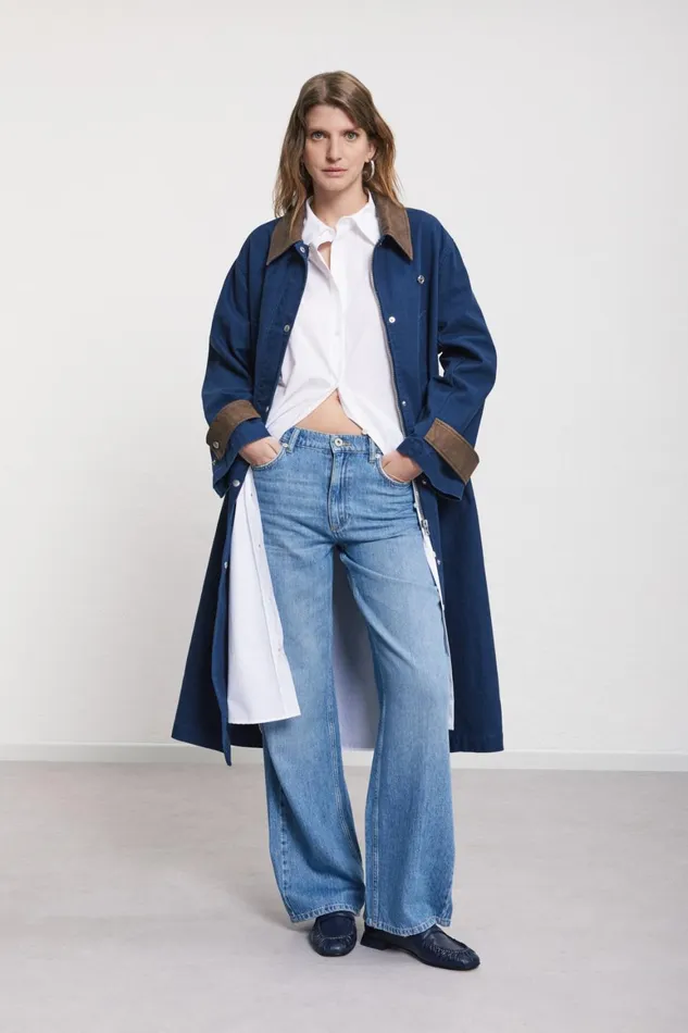 Ottod039Ame Cotton Long Trench Women Blazers and Jackets