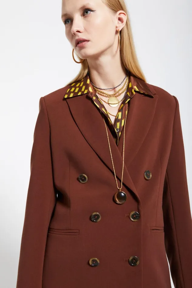 Ottod039Ame Doublebreasted Jacket Women Blazers and Jackets