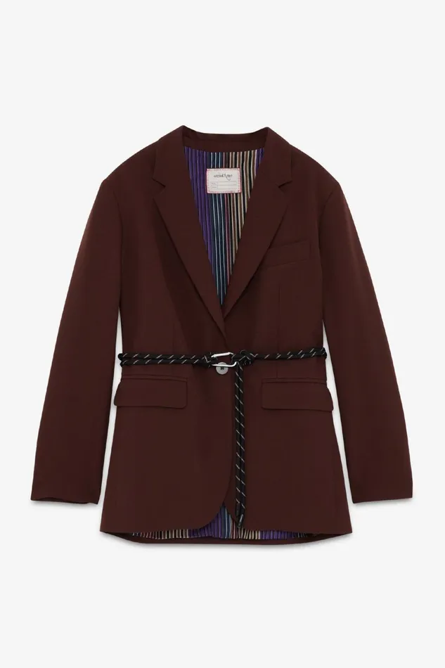 Ottod039Ame Jacket With Belt Women Blazers and Jackets