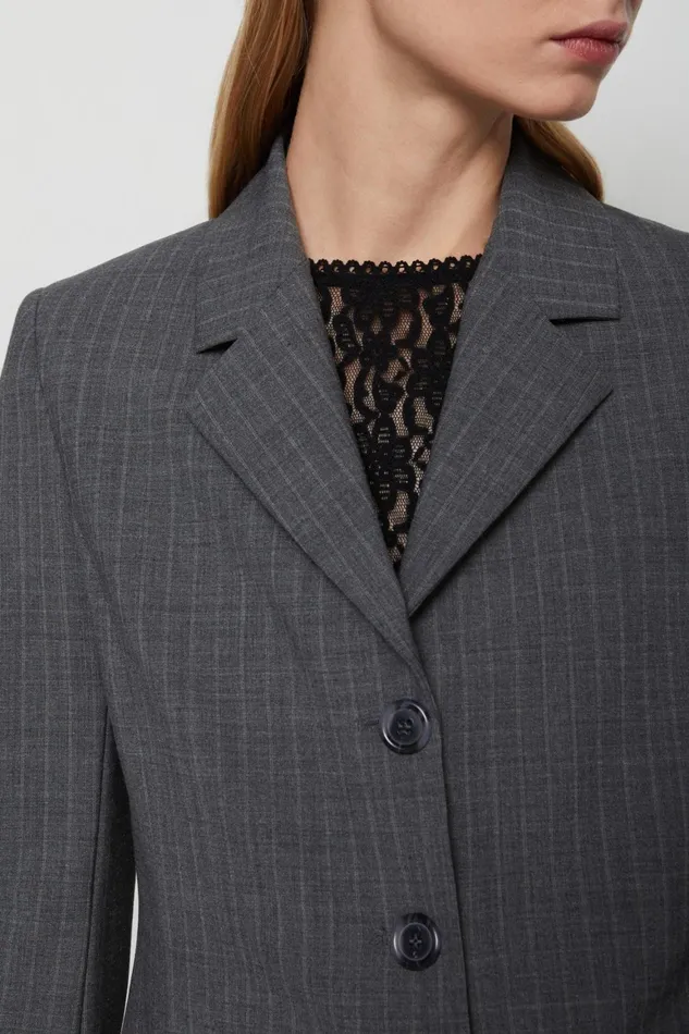 Ottod039Ame Pinstripe Jacket Women Blazers and Jackets