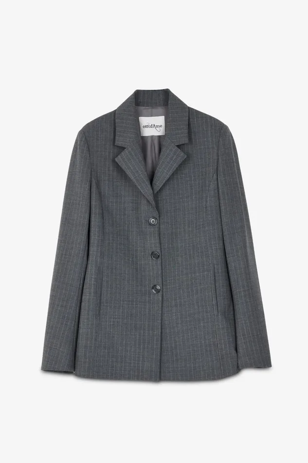 Ottod039Ame Pinstripe Jacket Women Blazers and Jackets