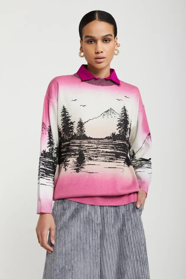 Ottod039Ame Printed Jumper Women Knitwear and TShirts
