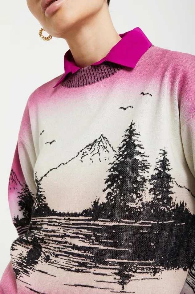 Ottod039Ame Printed Jumper Women Knitwear and TShirts