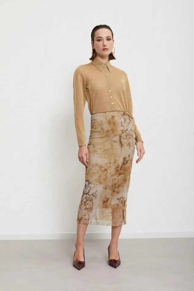Ottod039Ame Shirt With Lurex Women Shirts and Blouses