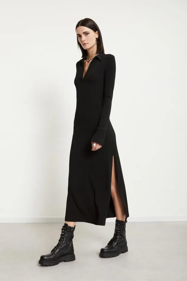 Ottod039Ame Viscose Long Dress With Slits Women Dresses