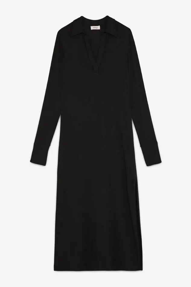 Ottod039Ame Viscose Long Dress With Slits Women Dresses