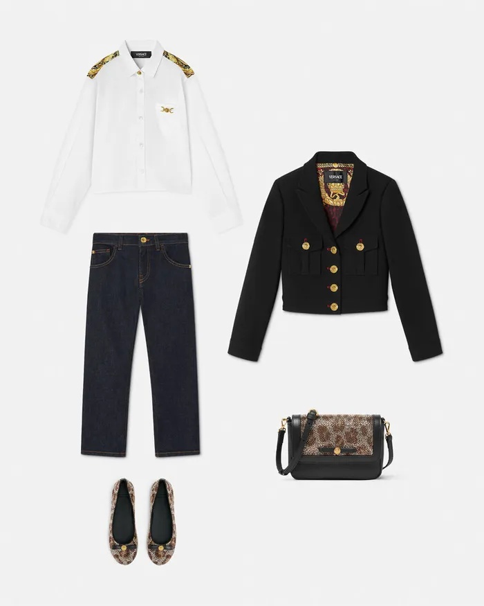 Outerwear Kids Versace Uniform Jacket Black
