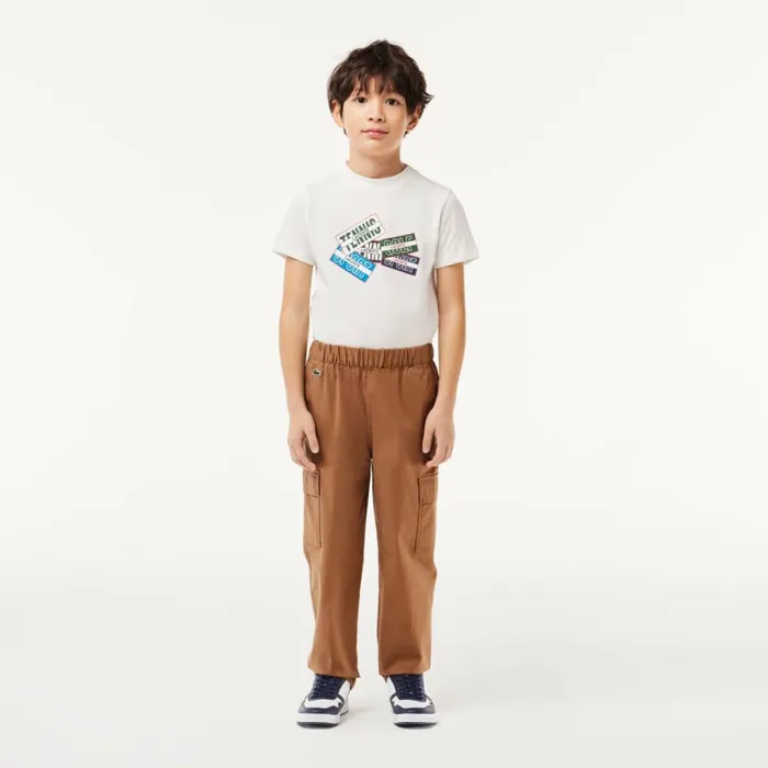 Pants and Shorts Kids Lacoste Kids039 Lightweight Gabardine Cargo Pants Brown Six Pants and Shorts Kids Lacoste Kids039 Lightweight Gabardine Cargo Pants Brown Six