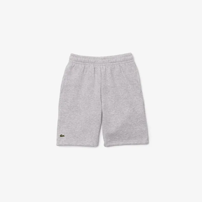Pants and Shorts Kids Lacoste Kids039 Organic Brushed Cotton Fleece Shorts Grey Chine Cca