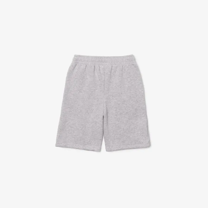 Pants and Shorts Kids Lacoste Kids039 Organic Brushed Cotton Fleece Shorts Grey Chine Cca