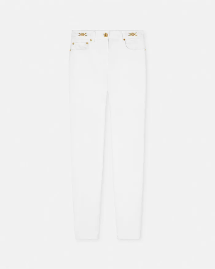 Pants and Shorts Women Versace Skinny Jeans White