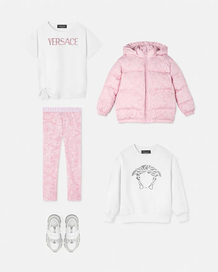 Pants and Skirts Kids Versace Barocco Leggings Pinkprint