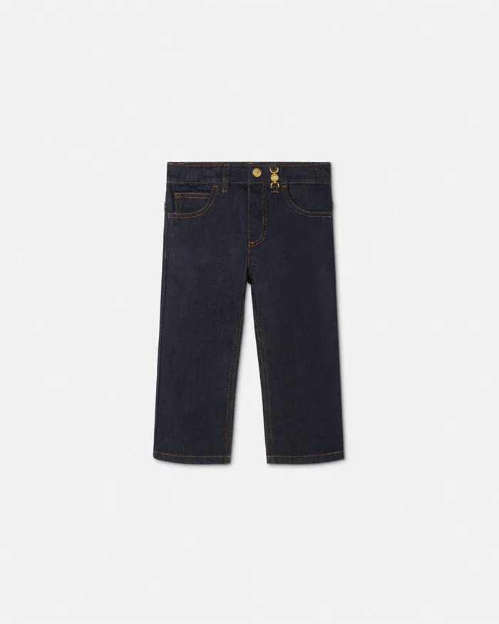 Pants and Skirts Kids Versace Medusa 03995 Jeans Blue