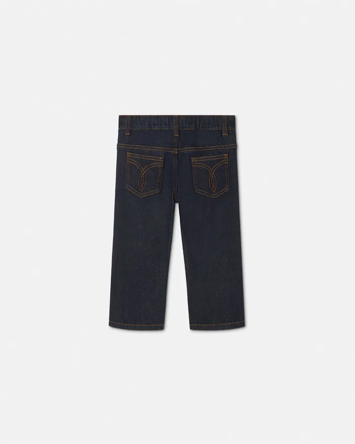 Pants and Skirts Kids Versace Medusa 03995 Jeans Blue